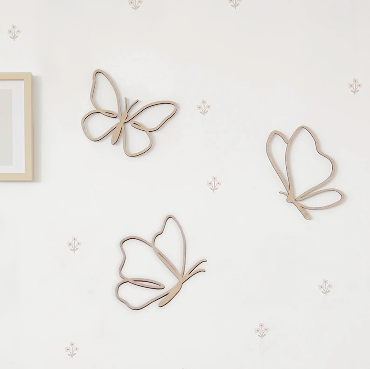 Baby Nursery Products - wooden butterflies sign, Wooden Wall decor