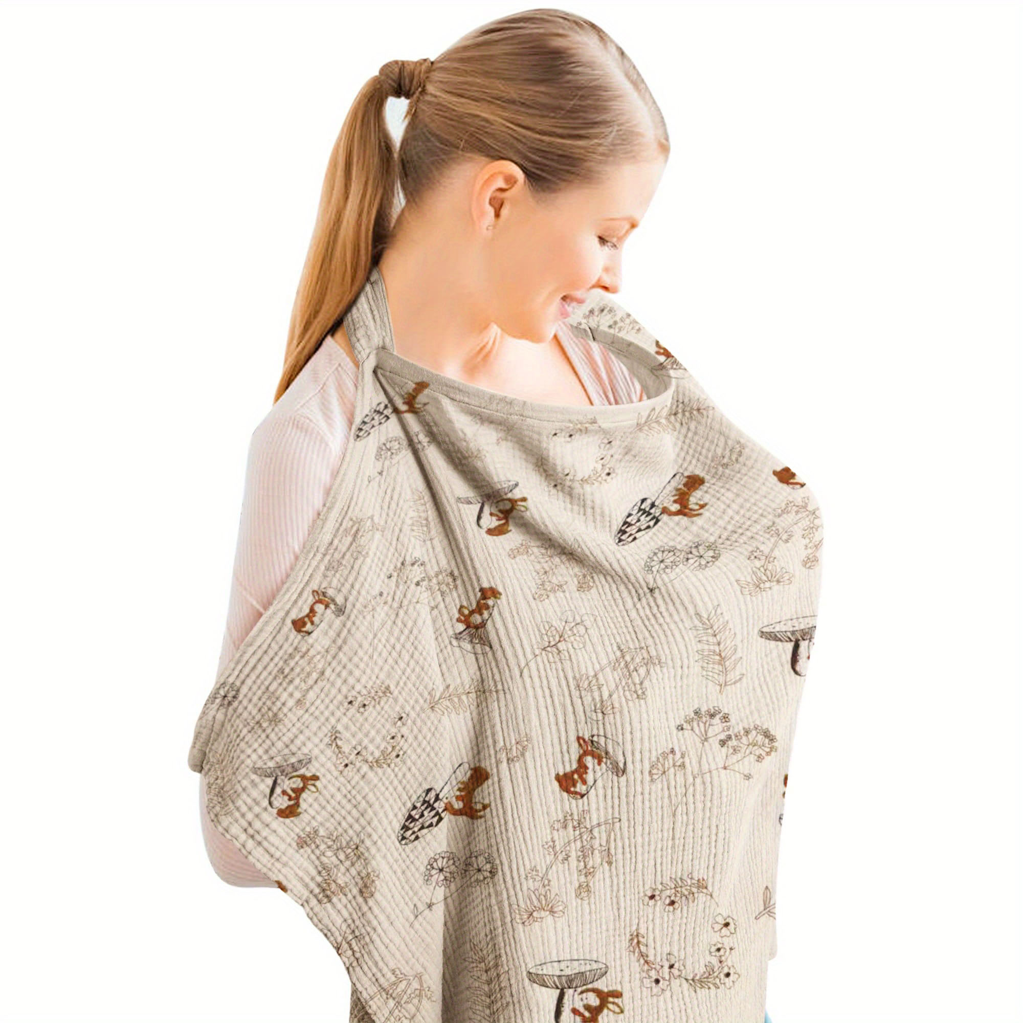 1 pc Nursing Cover Cloth - Out - Nursing Cover Breastfeeding บทวิจารณ์และราคา