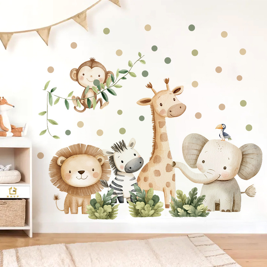 Boho Forest Animals Wall Stick - Baby Nursery Modern บทวิจารณ์และราคา