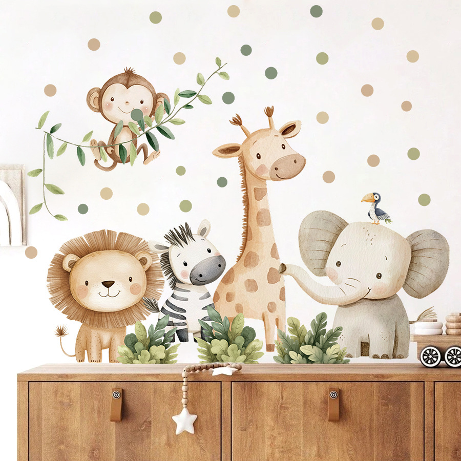 Boho Forest Animals Wall Stick - Baby Nursery Modern บทวิจารณ์และราคา