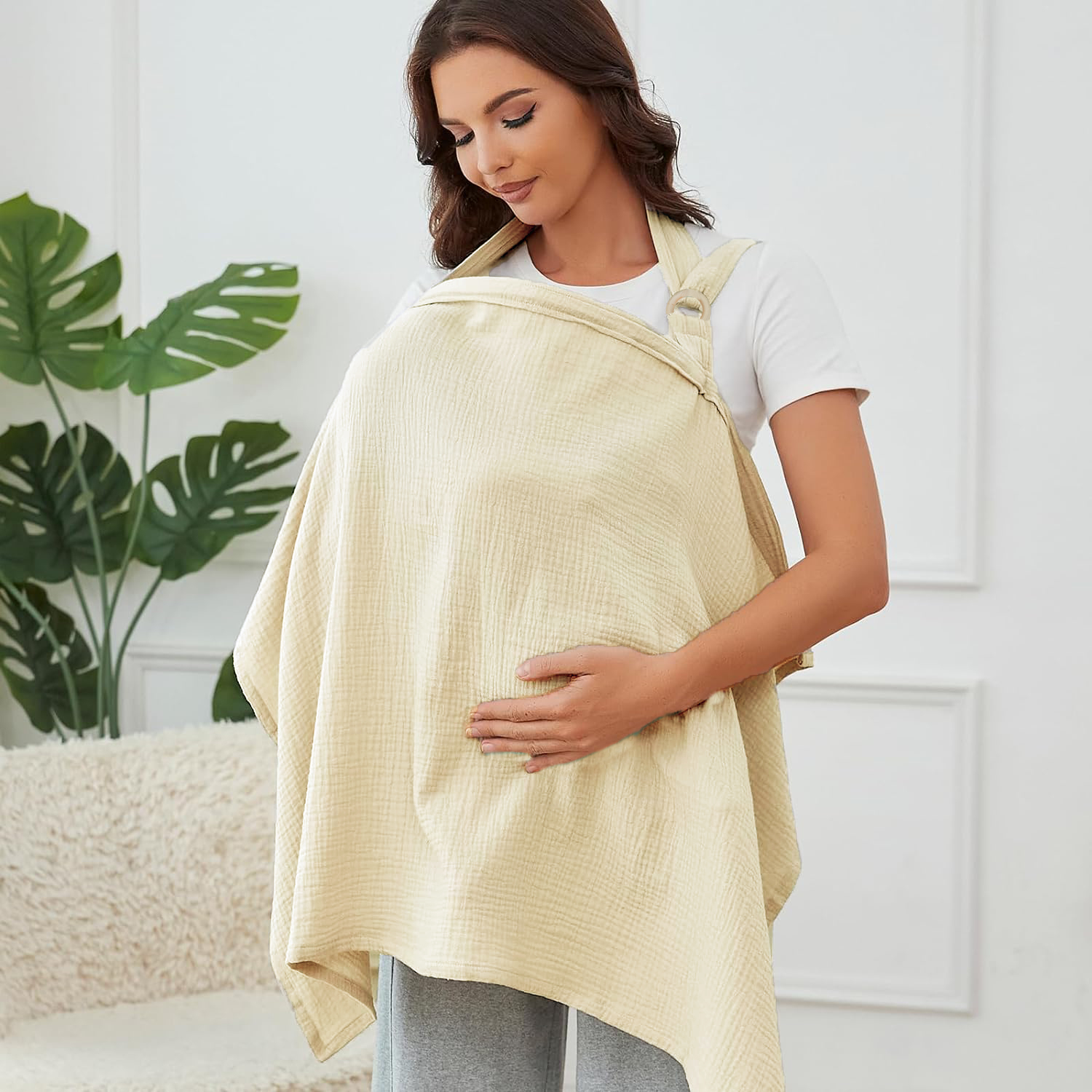 Muslin Nursing Cover for Baby  - Nursing Cover Breastfeeding บทวิจารณ์และราคา