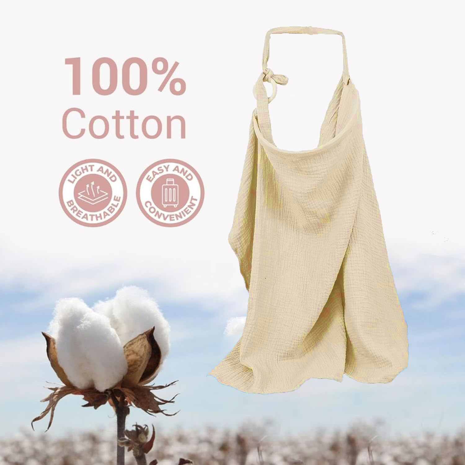 Muslin Nursing Cover for Baby  - Nursing Cover Breastfeeding บทวิจารณ์และราคา