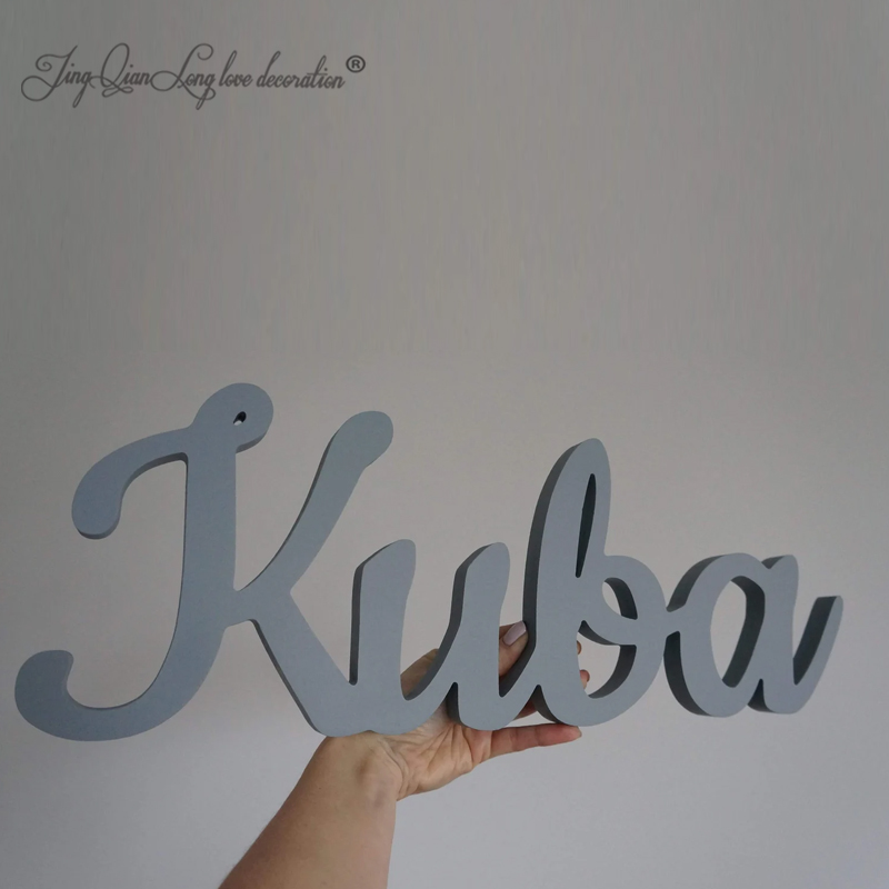 Custom Wooden Name Sign Baby N - Baby Nursery Modern บทวิจารณ์และราคา
