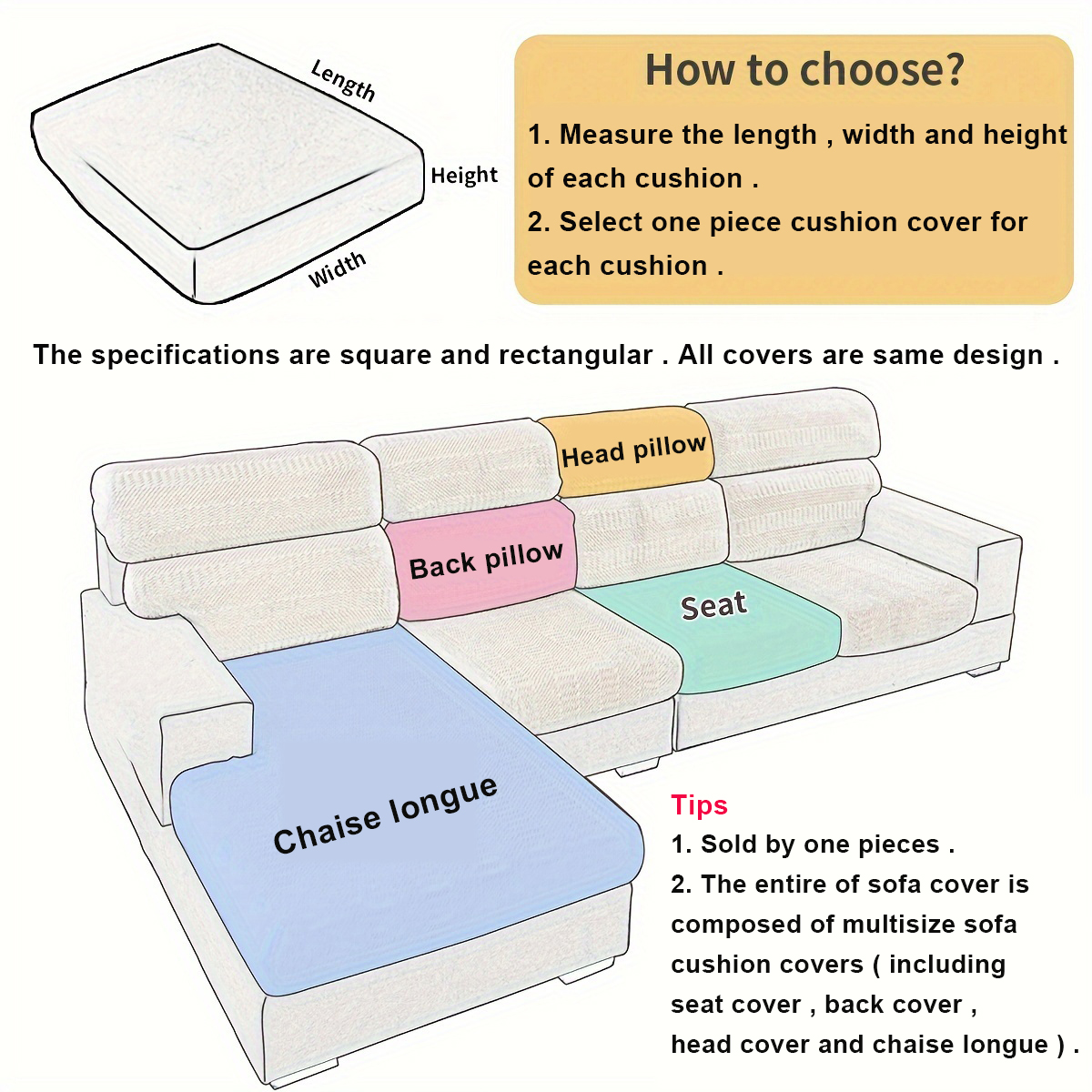 Thicken Sofa Seat Cushion Cove - Baby Nursery Chair บทวิจารณ์และราคา