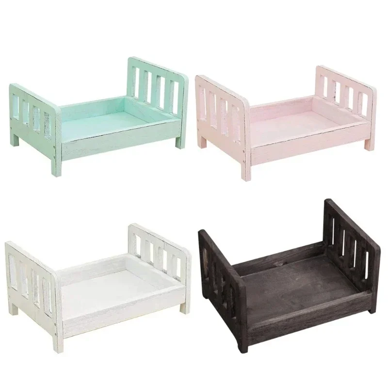 Infant Posing Sofa Retro Wood  - Baby Nursery Chair บทวิจารณ์และราคา