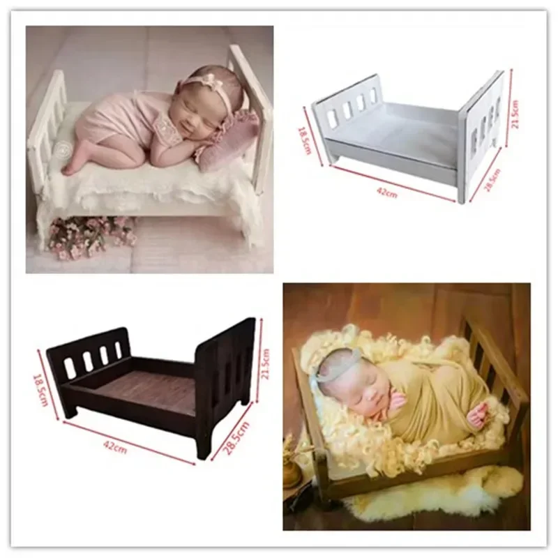 Infant Posing Sofa Retro Wood  - Baby Nursery Chair บทวิจารณ์และราคา