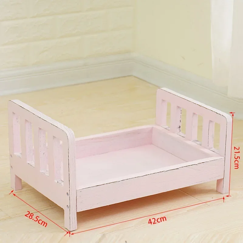 Infant Posing Sofa Retro Wood  - Baby Nursery Chair บทวิจารณ์และราคา