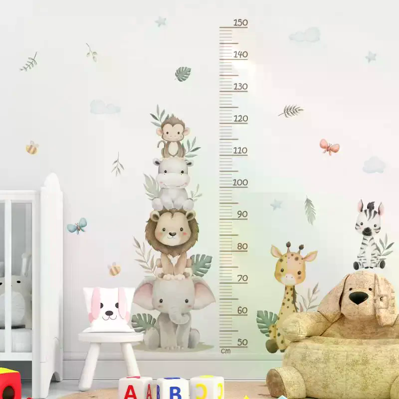 Children's Growth Chart Sticke - Baby Nursery Jungle Wallpaper บทวิจารณ์และราคา