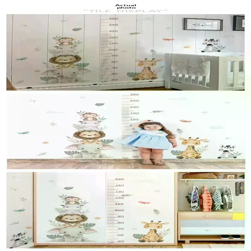 Children's Growth Chart Sticke - Baby Nursery Jungle Wallpaper บทวิจารณ์และราคา