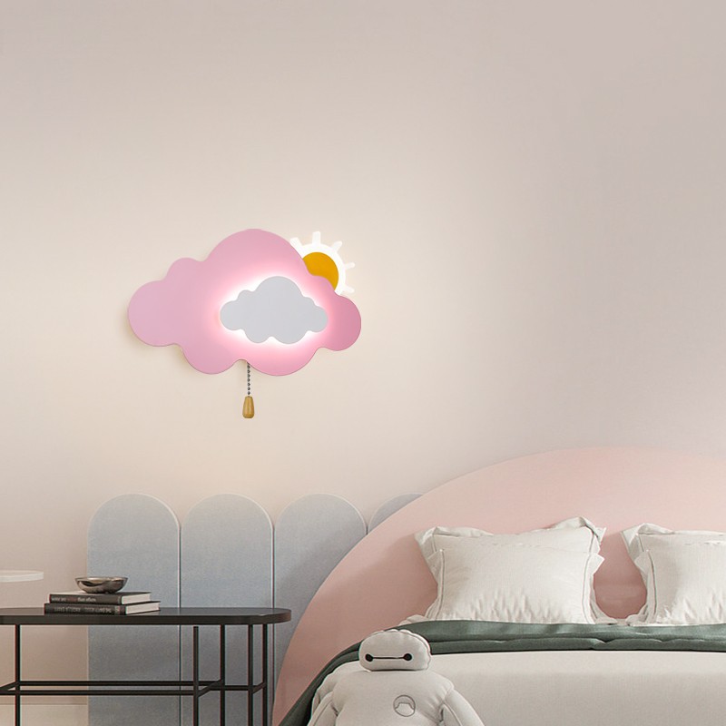 Cloud Wall Lamps Children's Ro - Baby Nursery Knobs บทวิจารณ์และราคา