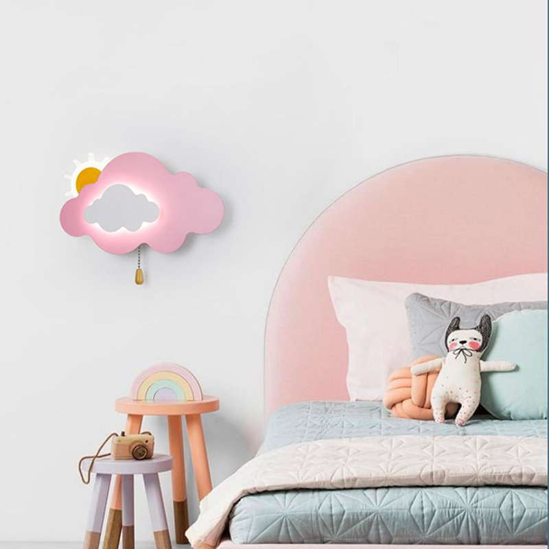 Cloud Wall Lamps Children's Ro - Baby Nursery Knobs บทวิจารณ์และราคา