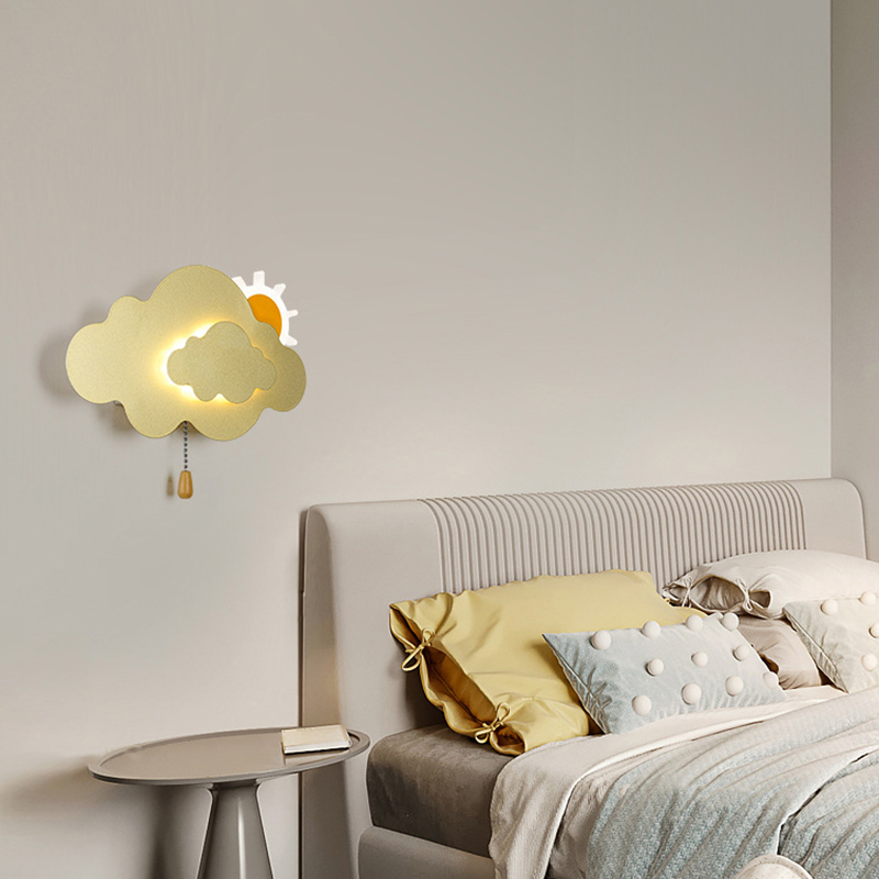 Cloud Wall Lamps Children's Ro - Baby Nursery Knobs บทวิจารณ์และราคา