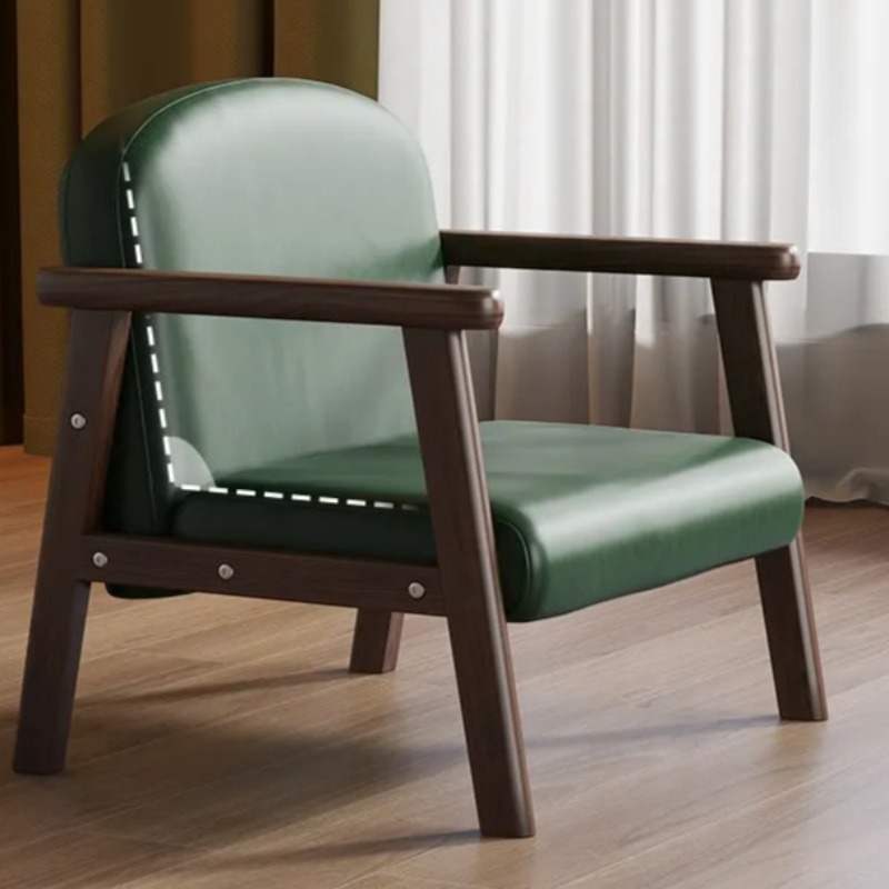 Waxed Leather Kids Armchair To - Baby Nursery Chair บทวิจารณ์และราคา