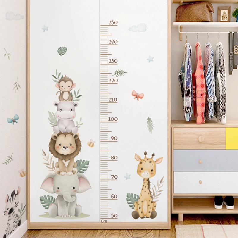 Children's Growth Chart Sticke - Baby Nursery Jungle Wallpaper บทวิจารณ์และราคา