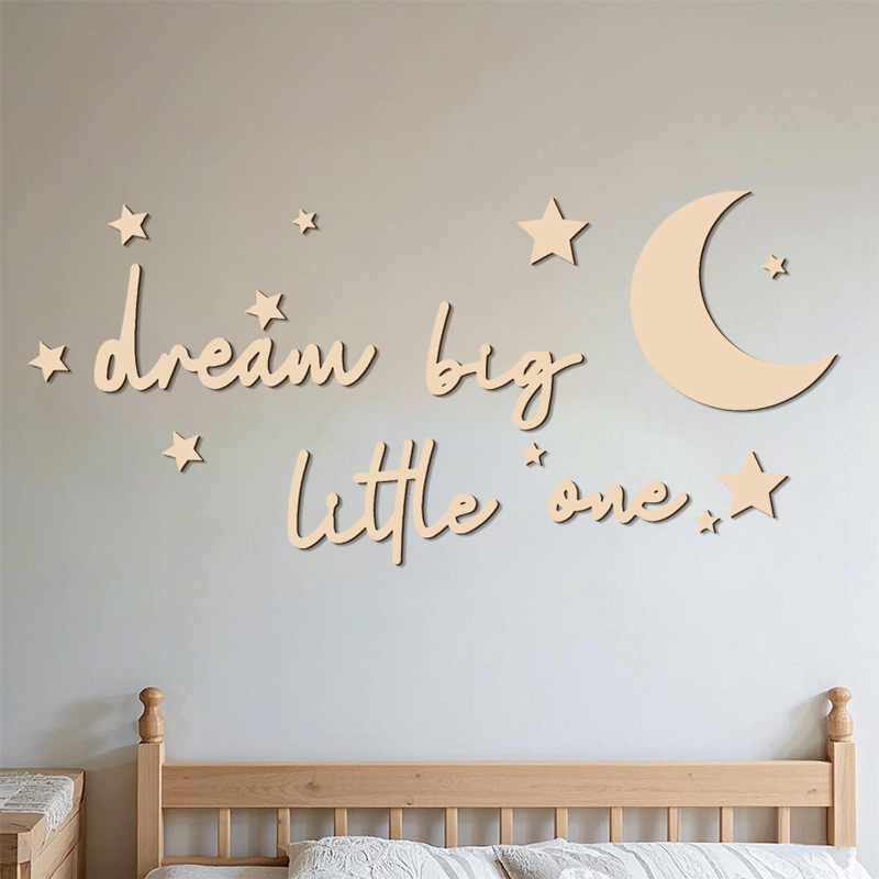 Dream Big Little One Wooden Si - Baby Nursery Modern บทวิจารณ์และราคา
