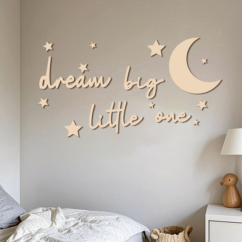 Dream Big Little One Wooden Si - Baby Nursery Modern บทวิจารณ์และราคา