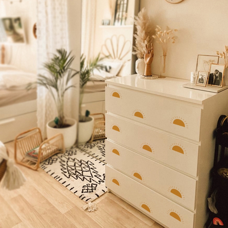 Boho Yellow Orange Half Sun Wa - Baby Nursery Yellow Walls บทวิจารณ์และราคา