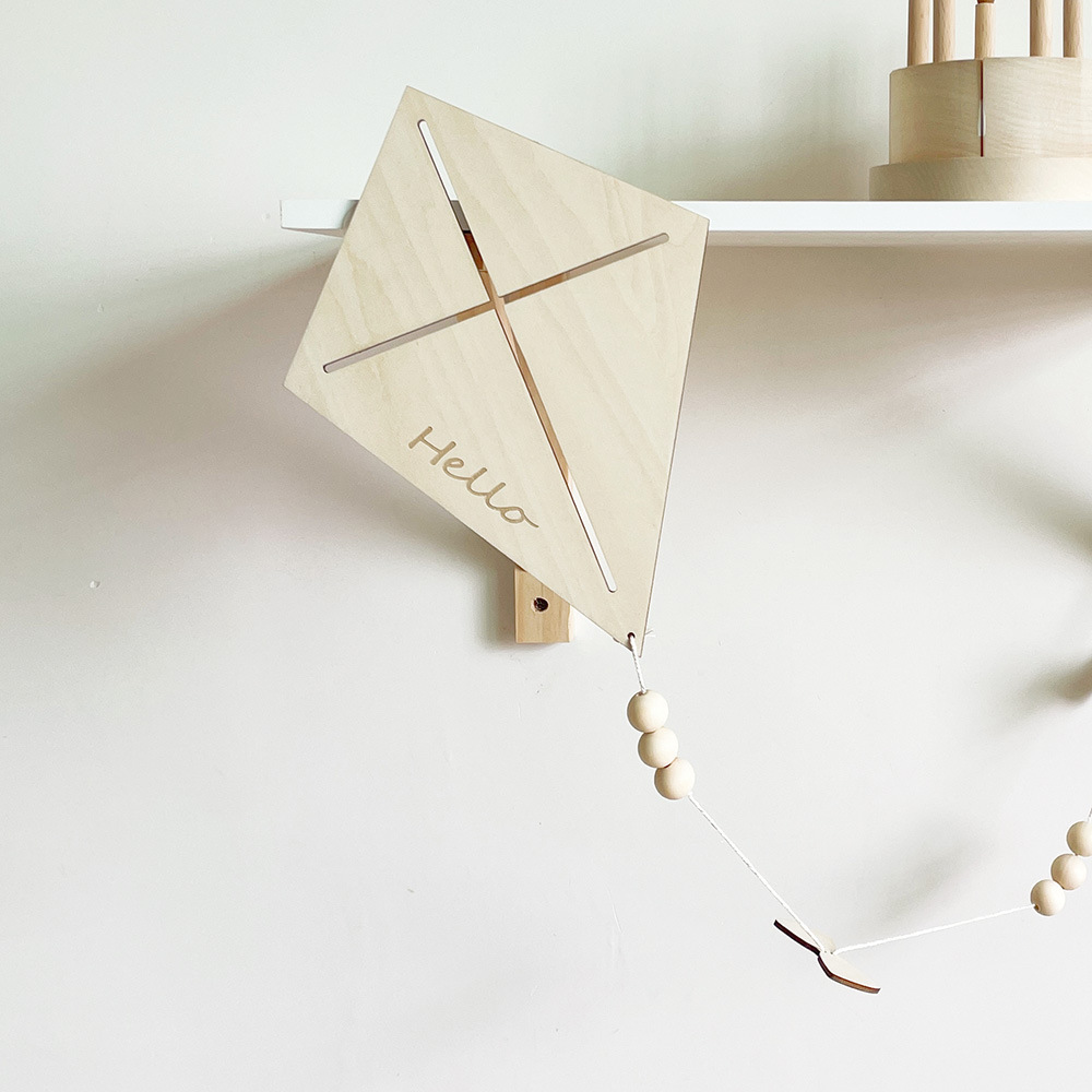 INS Nordic Wooden Kite Wall Or - Baby Nursery Products บทวิจารณ์และราคา