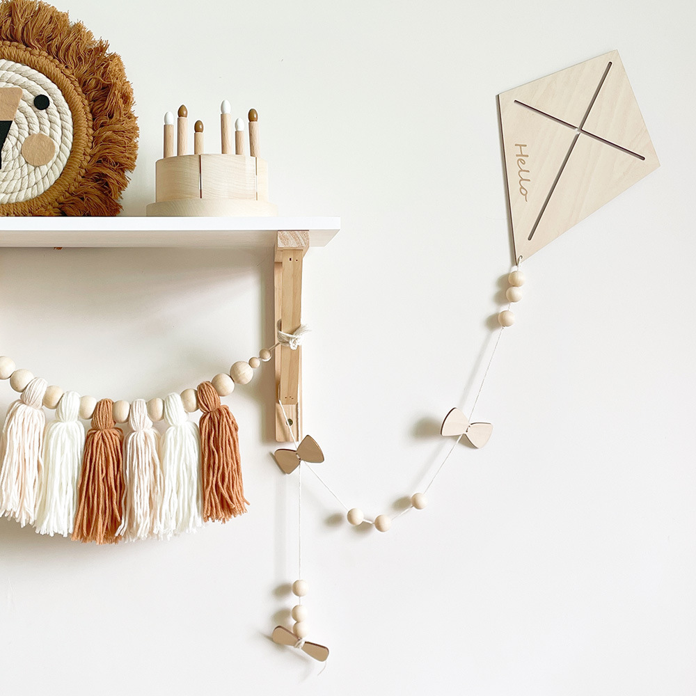INS Nordic Wooden Kite Wall Or - Baby Nursery Products บทวิจารณ์และราคา