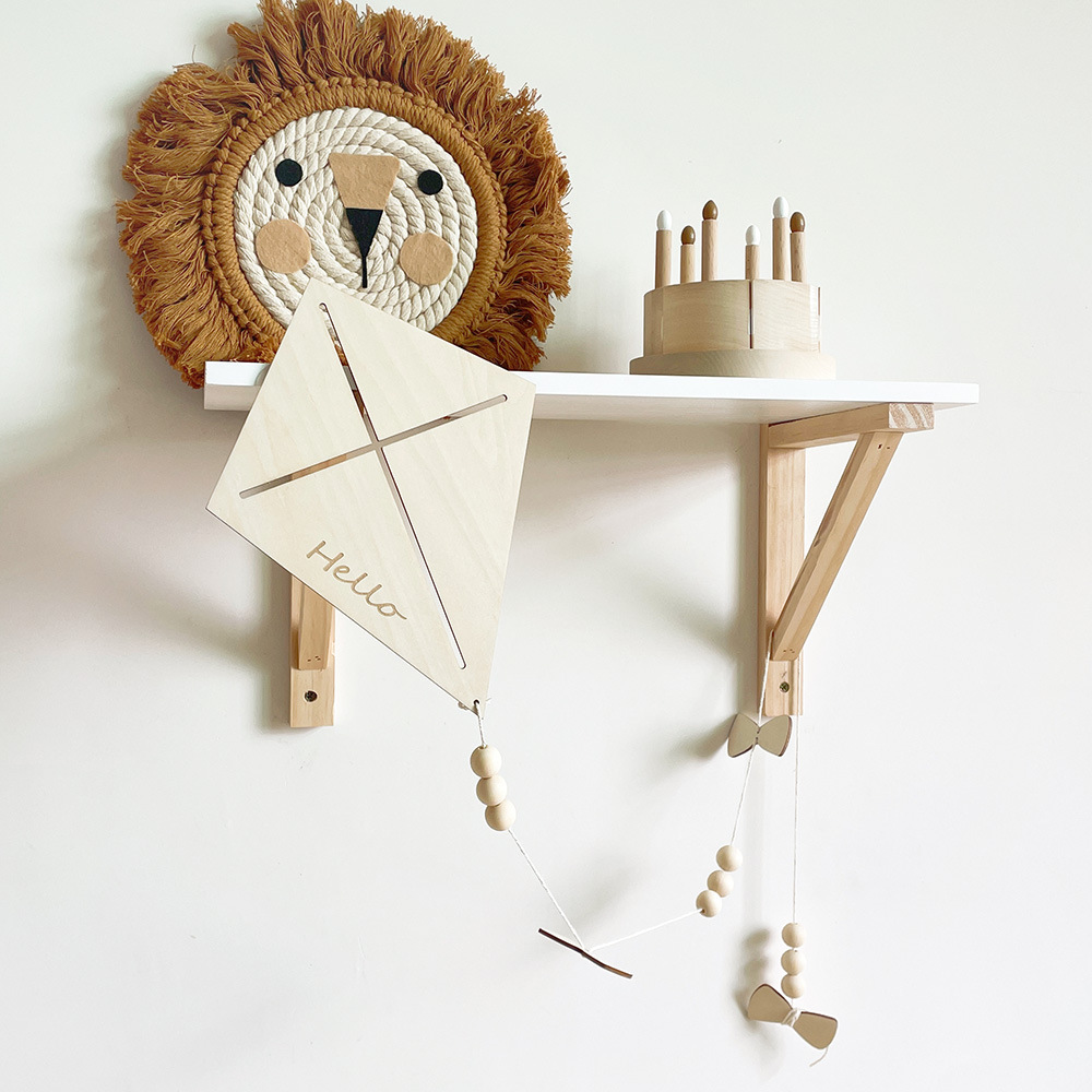 INS Nordic Wooden Kite Wall Or - Baby Nursery Products บทวิจารณ์และราคา