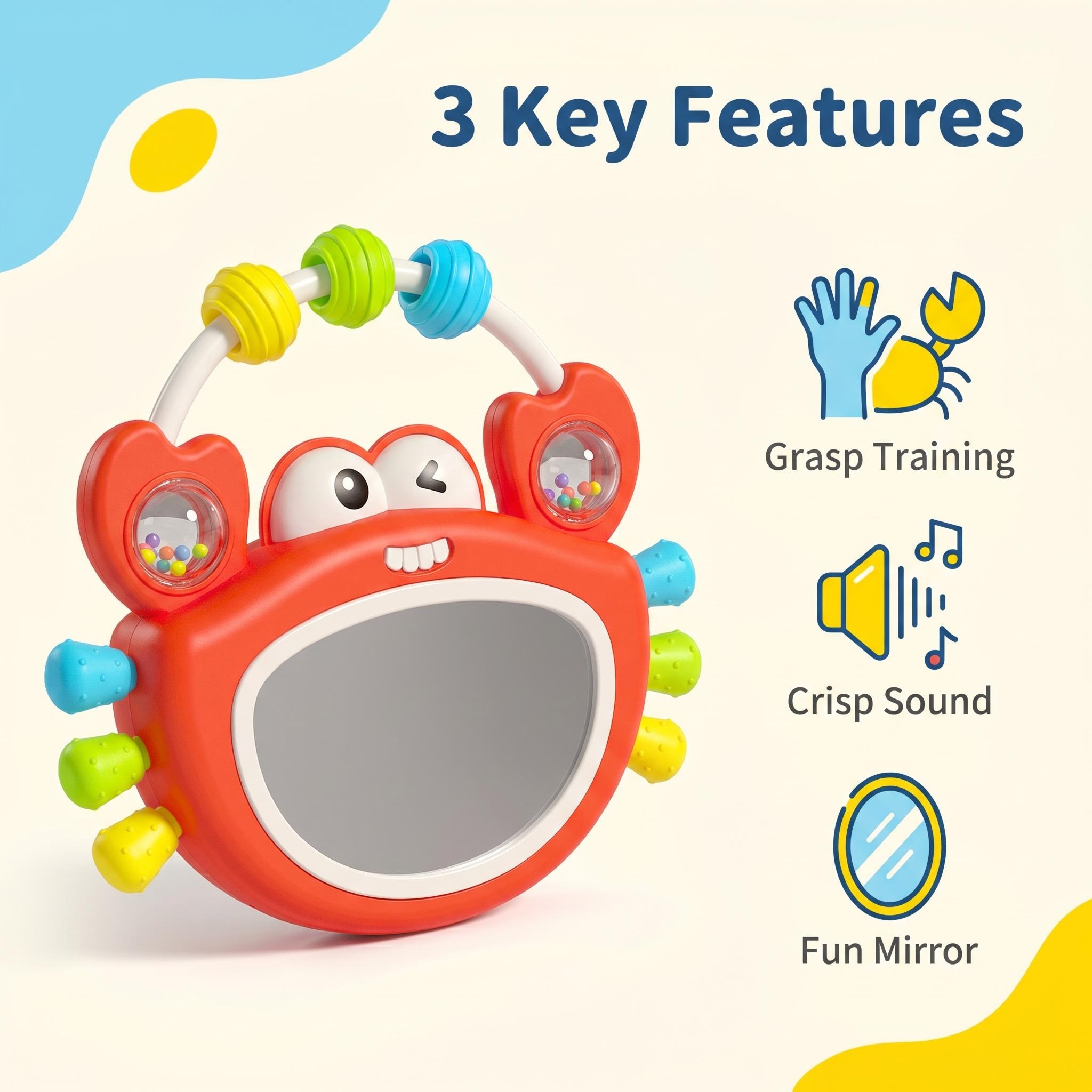 Baby Musical Light Up Mirror R - Baby Nursery Songs บทวิจารณ์และราคา