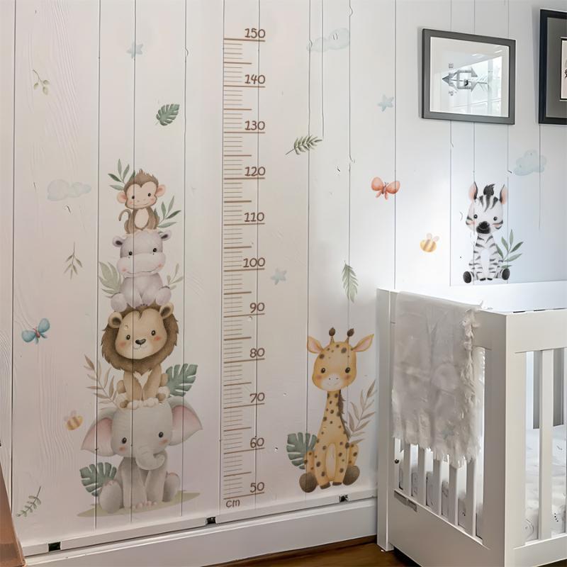 Children's Growth Chart Sticke - Baby Nursery Jungle Wallpaper บทวิจารณ์และราคา
