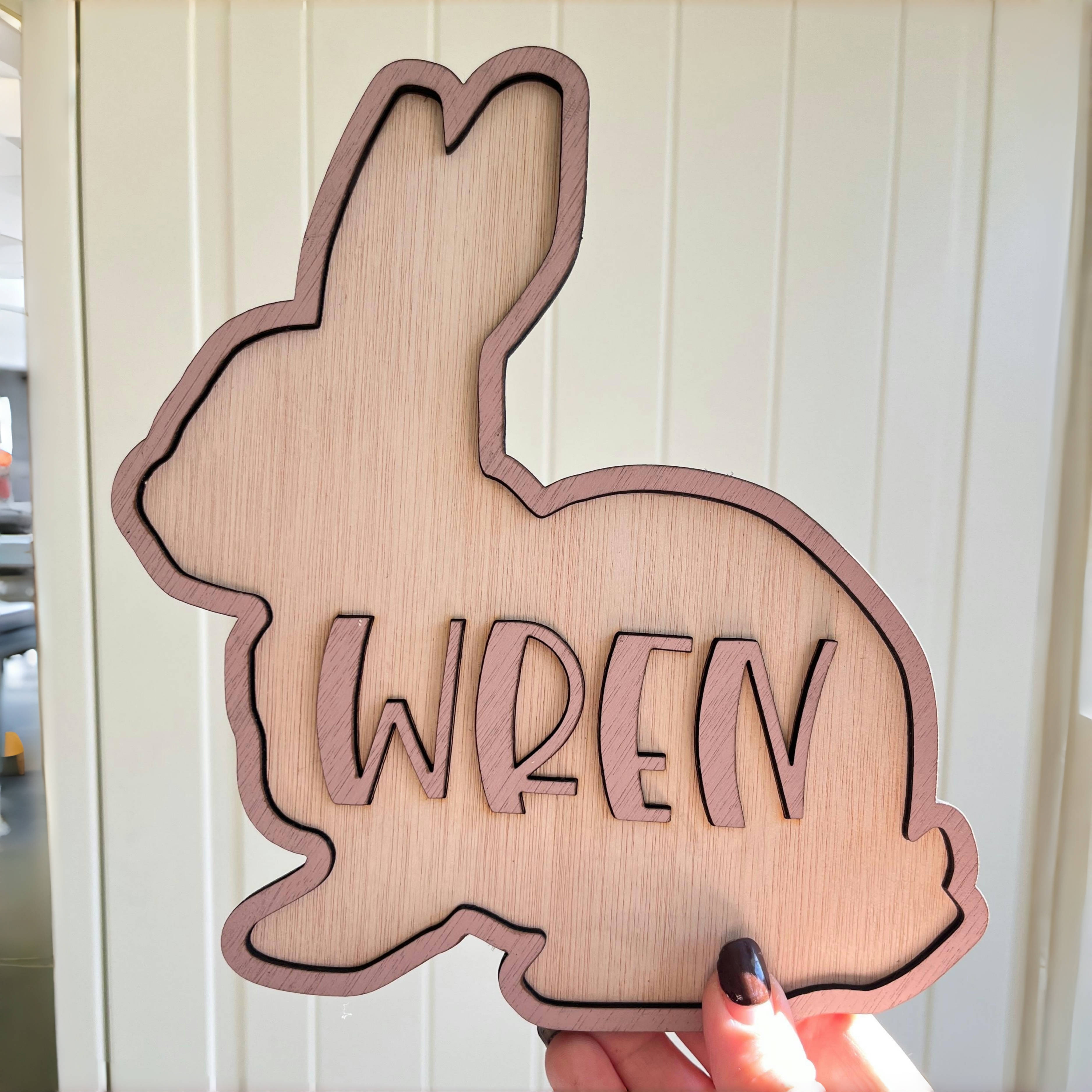 Personalized Bunny Name Wooden - Baby Nursery Products บทวิจารณ์และราคา