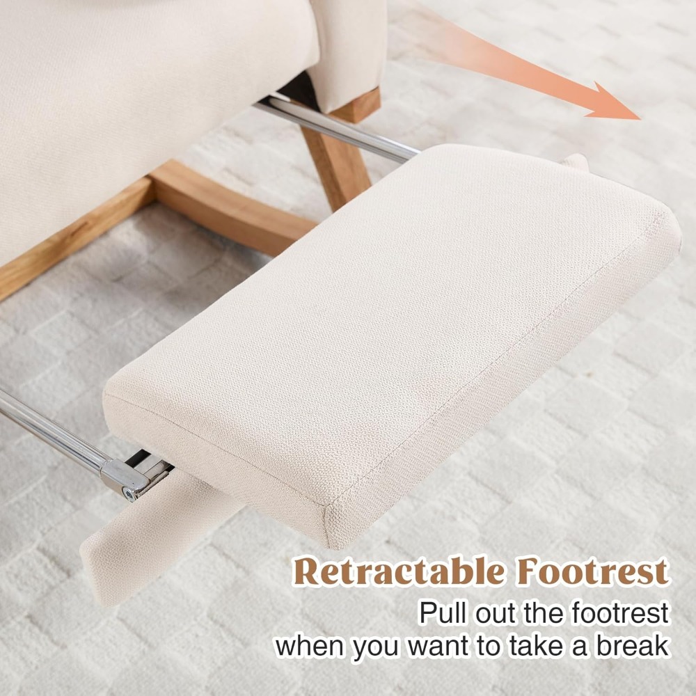 Nursing Glider Rocking Chair W - Baby Nursery Glider Chair บทวิจารณ์และราคา