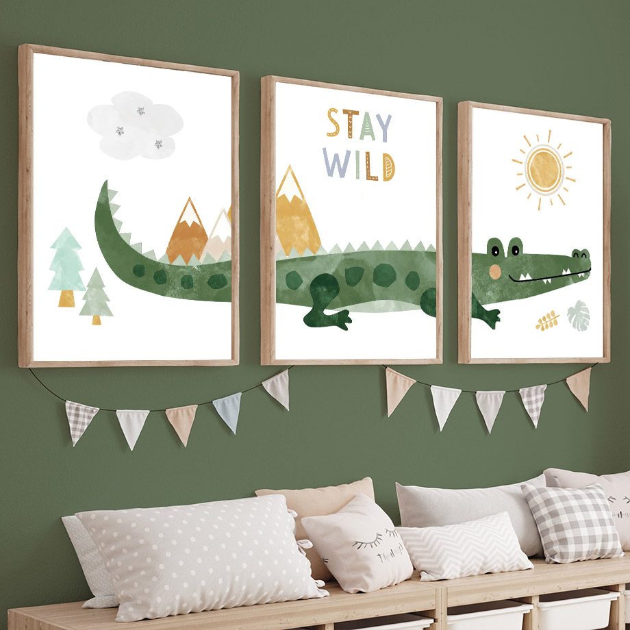 Crocodile Balloon Lion Elephan - Baby Nursery Modern บทวิจารณ์และราคา