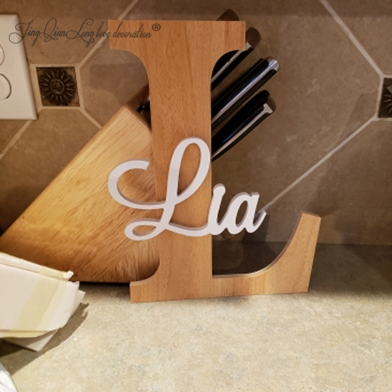 Custom Wooden Name Sign  Baby  - Baby Nursery Modern บทวิจารณ์และราคา