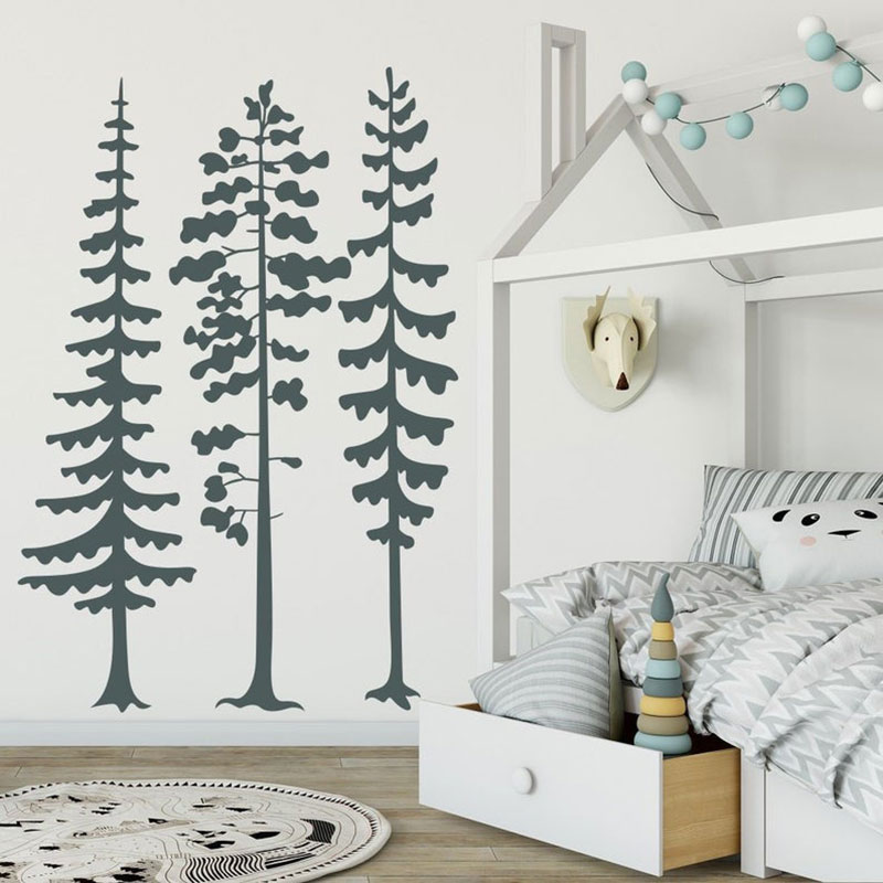 Minimalist Forest Pine Tree Wa - Baby Nursery Modern บทวิจารณ์และราคา