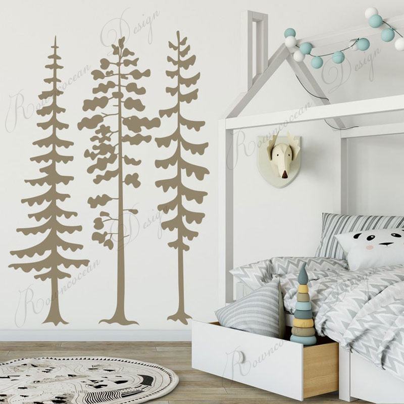 Minimalist Forest Pine Tree Wa - Baby Nursery Modern บทวิจารณ์และราคา
