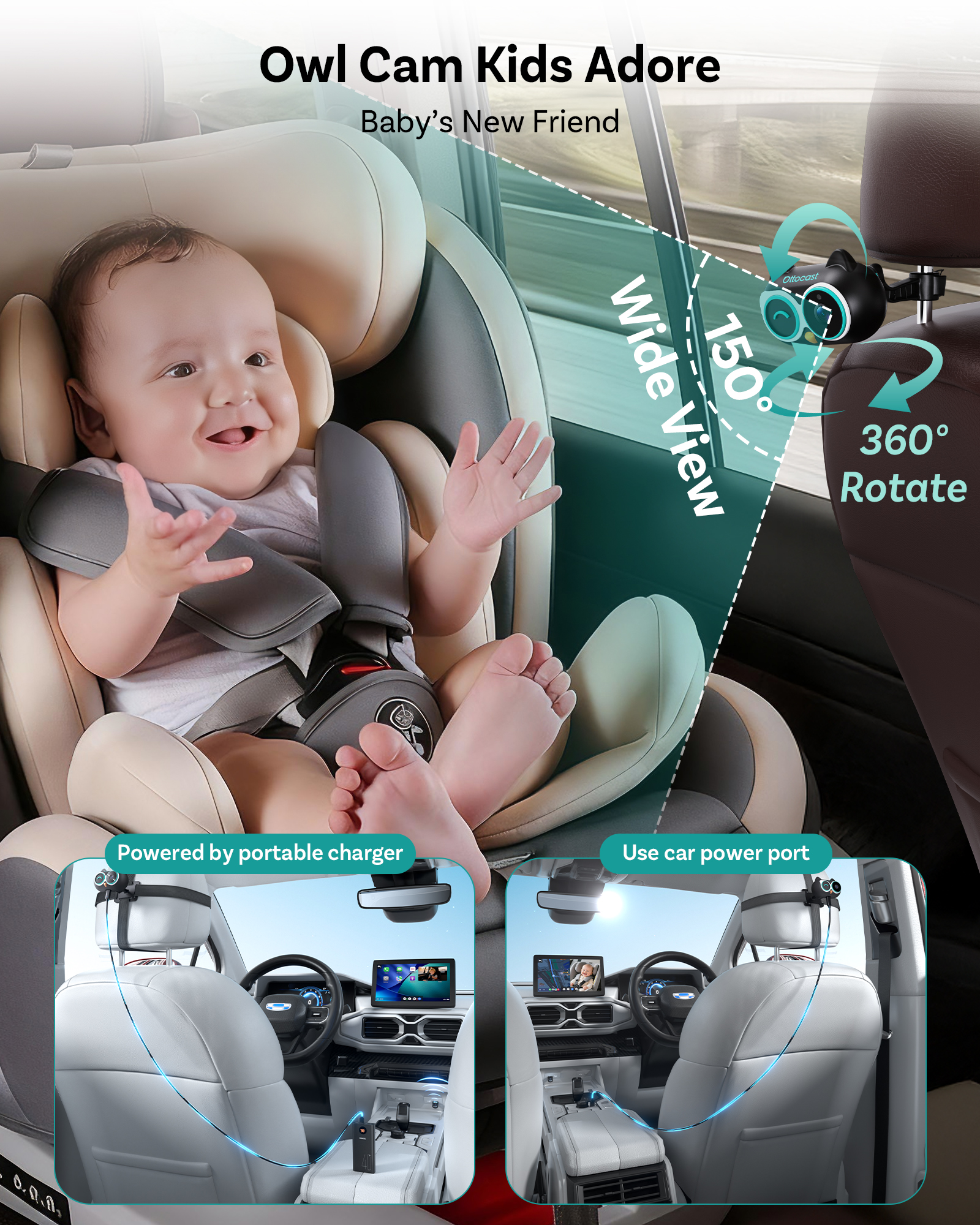 OTTOCAST Cabin Care Wired to W - Wearable Baby Monitor บทวิจารณ์และราคา