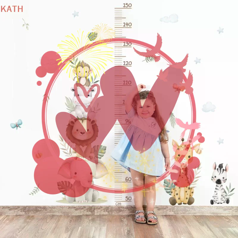 Children's Growth Chart Sticke - Baby Nursery Jungle Wallpaper บทวิจารณ์และราคา