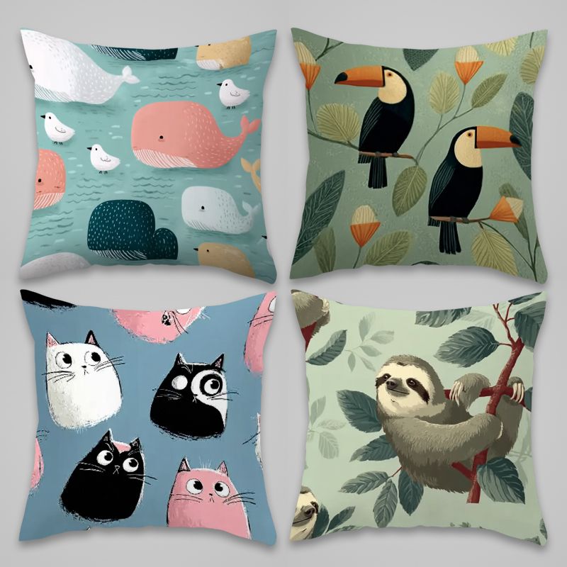 4 Piece Pillowcase Set Cute An - Baby Nursery Chair บทวิจารณ์และราคา