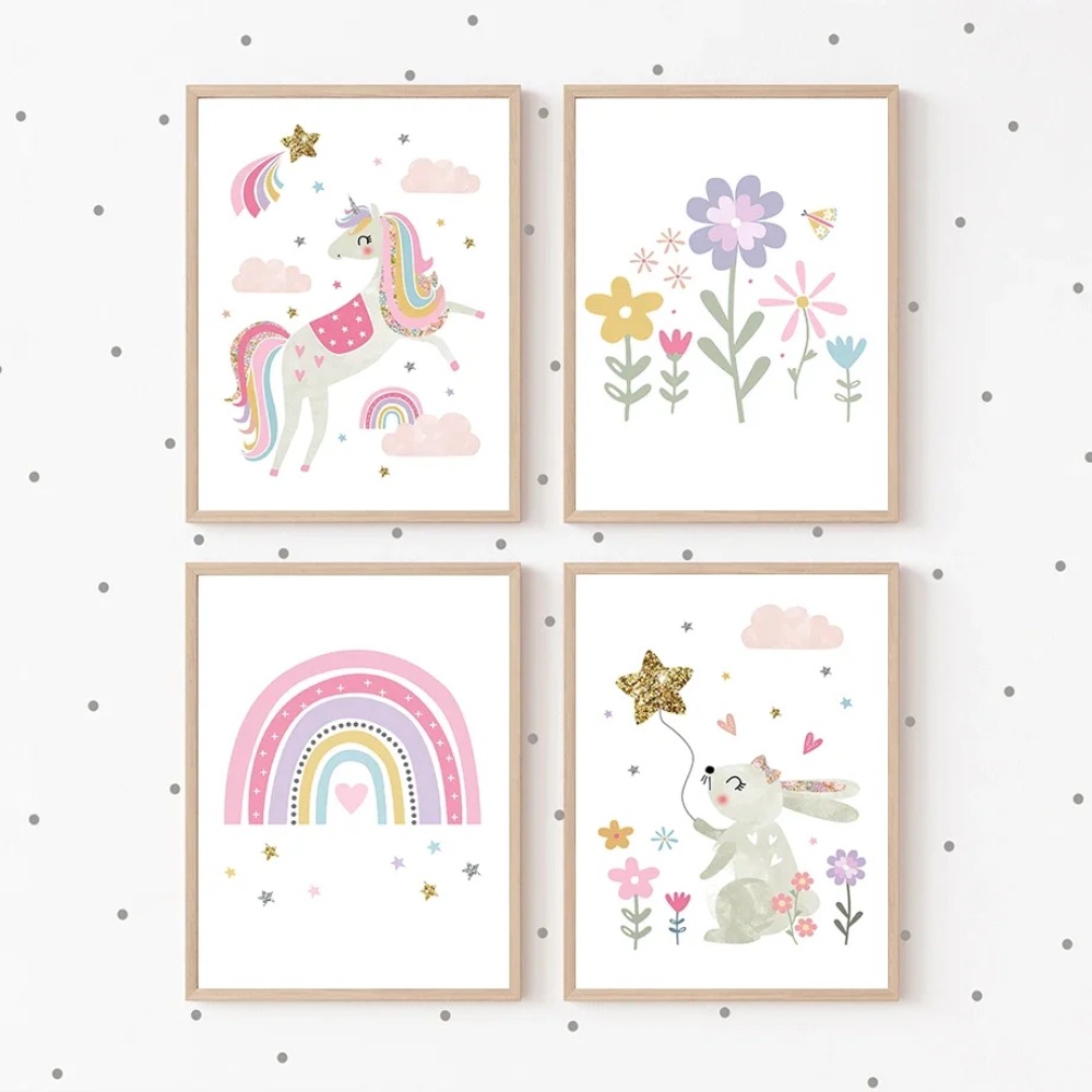 Pink Unicorn Rabbit Rainbow Cl - Baby Nursery Products บทวิจารณ์และราคา