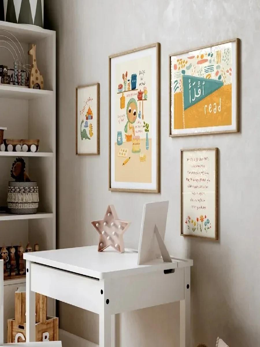 1PC Frameless Modern Cartoon I - Baby Nursery Modern บทวิจารณ์และราคา