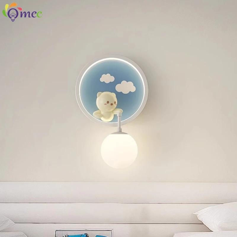 Cute Girl Wall Lamps LED Pink  - Baby Nursery Yellow Walls บทวิจารณ์และราคา