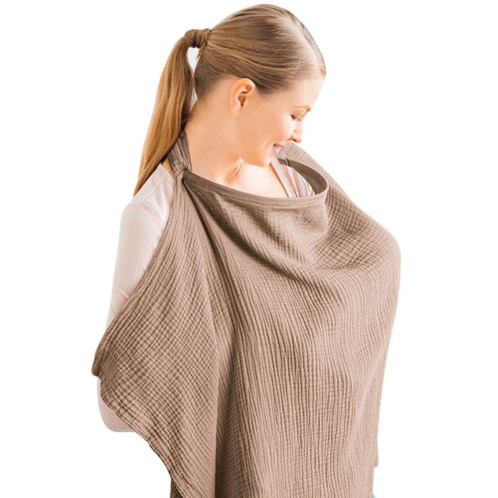 Breathable Cotton Breastfeedin - Nursing Cover Breastfeeding บทวิจารณ์และราคา