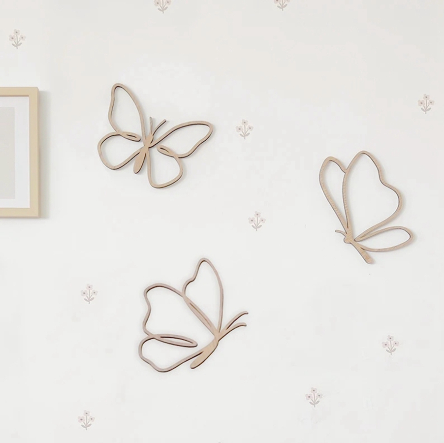 wooden butterflies sign, Woode - Baby Nursery Products บทวิจารณ์และราคา