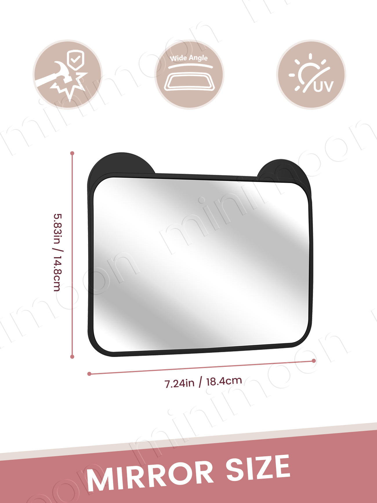 Cute Bear-Ear Car Seat Mirror, - Wearable Baby Monitor บทวิจารณ์และราคา