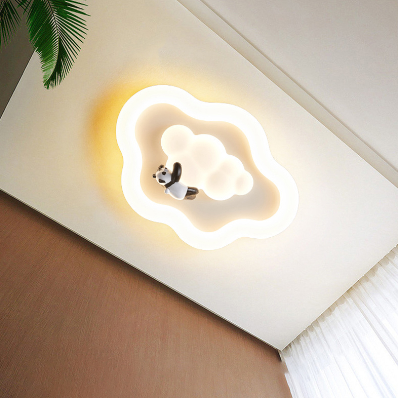 Cute white Cloud ceiling Light - Baby Nursery Knobs บทวิจารณ์และราคา