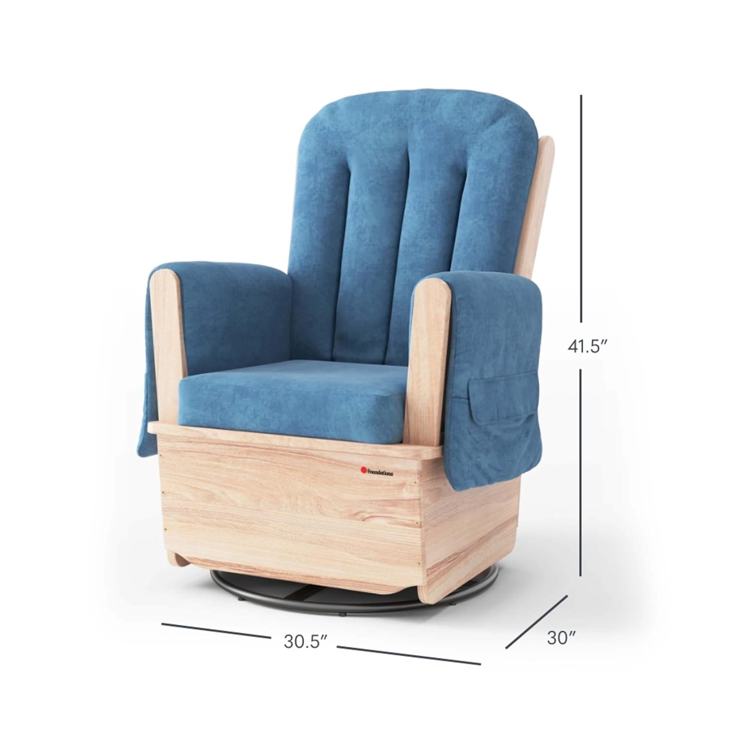 Glider Rocker with Steel Swive - Baby Nursery Glider Chair บทวิจารณ์และราคา