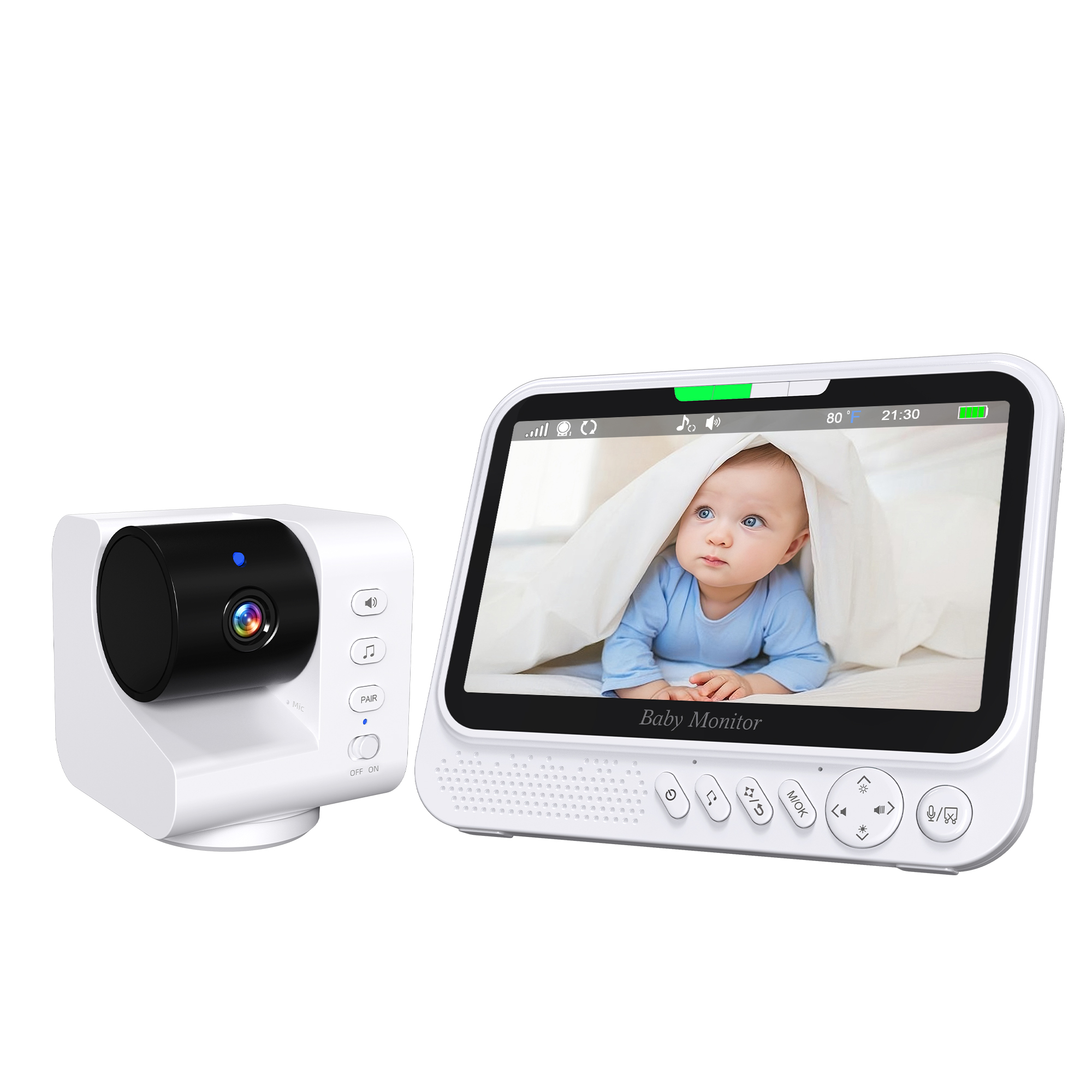 7inch IPS Screen 1v2 Wireless  - Wearable Baby Monitor บทวิจารณ์และราคา