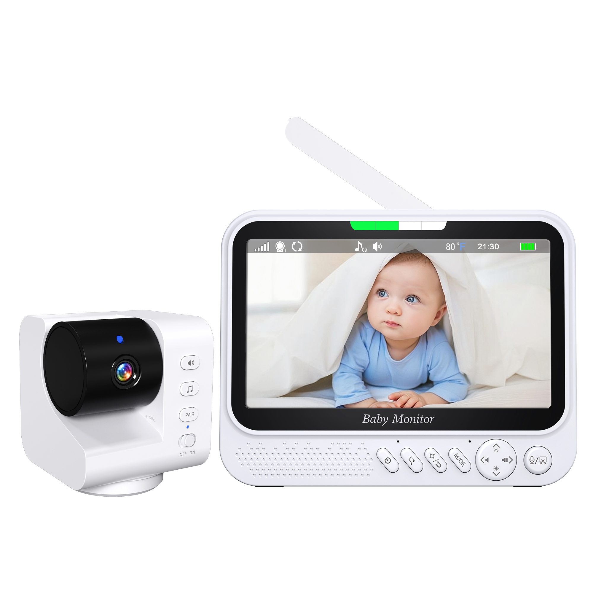 7inch IPS Screen 1v2 Wireless  - Wearable Baby Monitor บทวิจารณ์และราคา