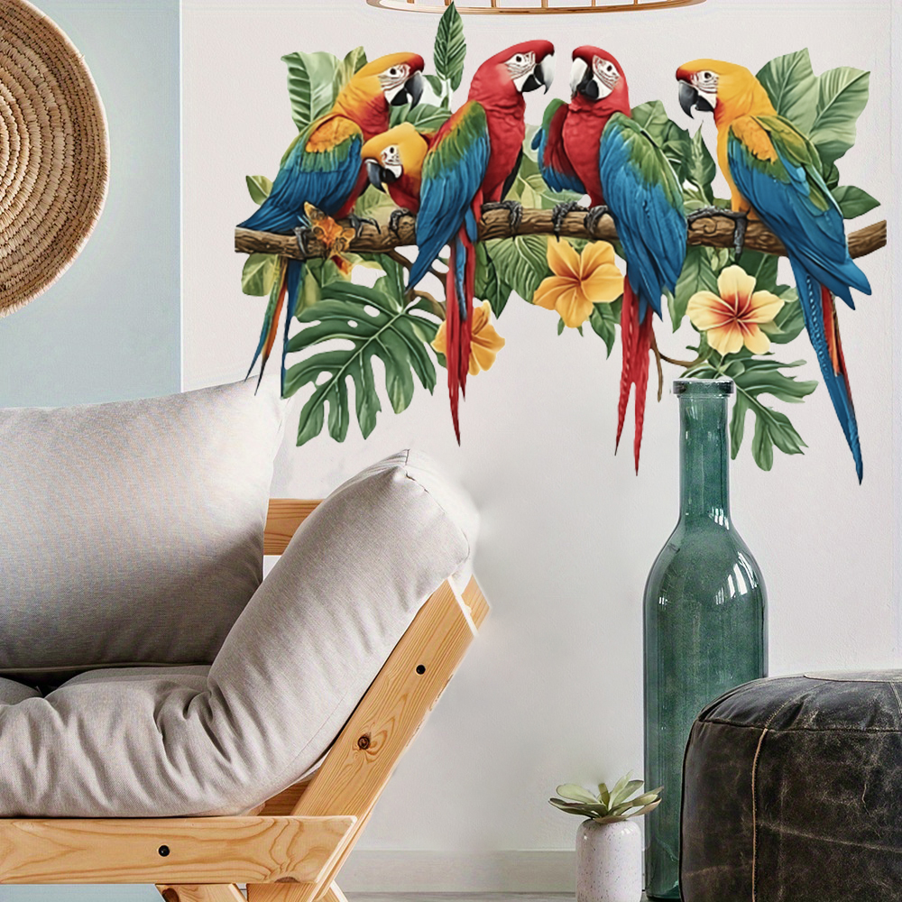 3Pcs Parrots on Branch Wall St - Baby Nursery Products บทวิจารณ์และราคา