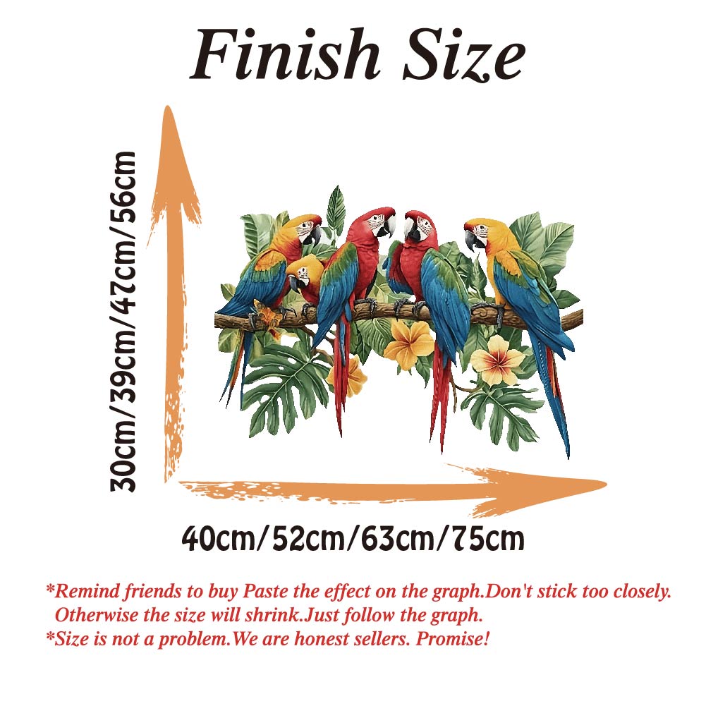 3Pcs Parrots on Branch Wall St - Baby Nursery Products บทวิจารณ์และราคา