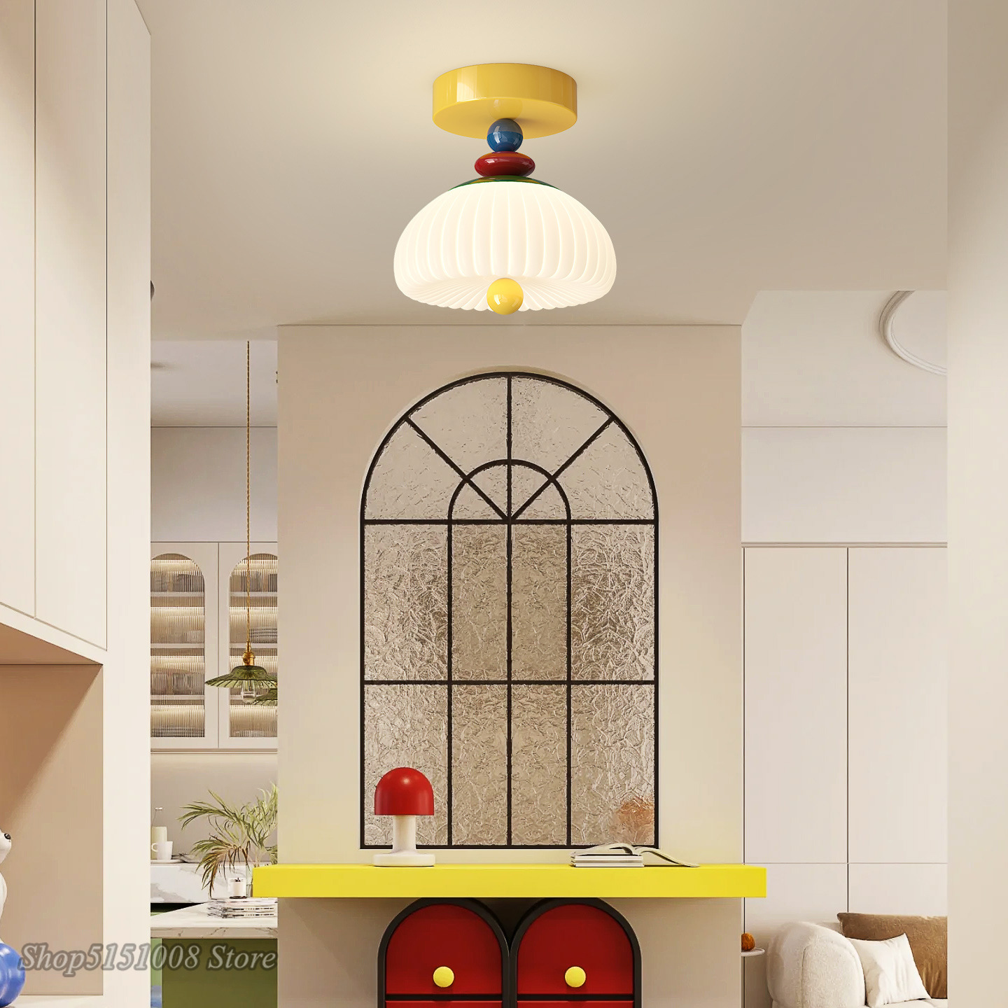 Girl Boy Children's Room  LED  - Baby Nursery Yellow Walls บทวิจารณ์และราคา