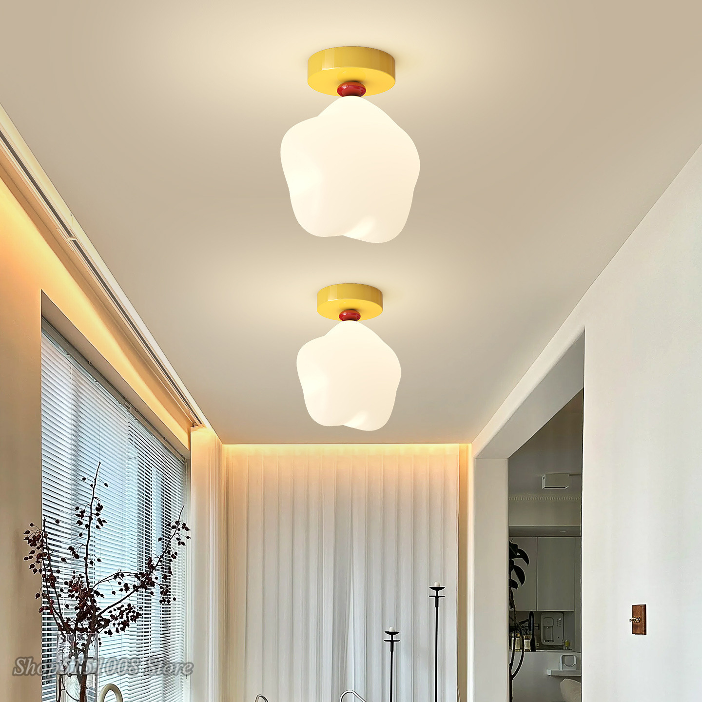 Girl Boy Children's Room  LED  - Baby Nursery Yellow Walls บทวิจารณ์และราคา