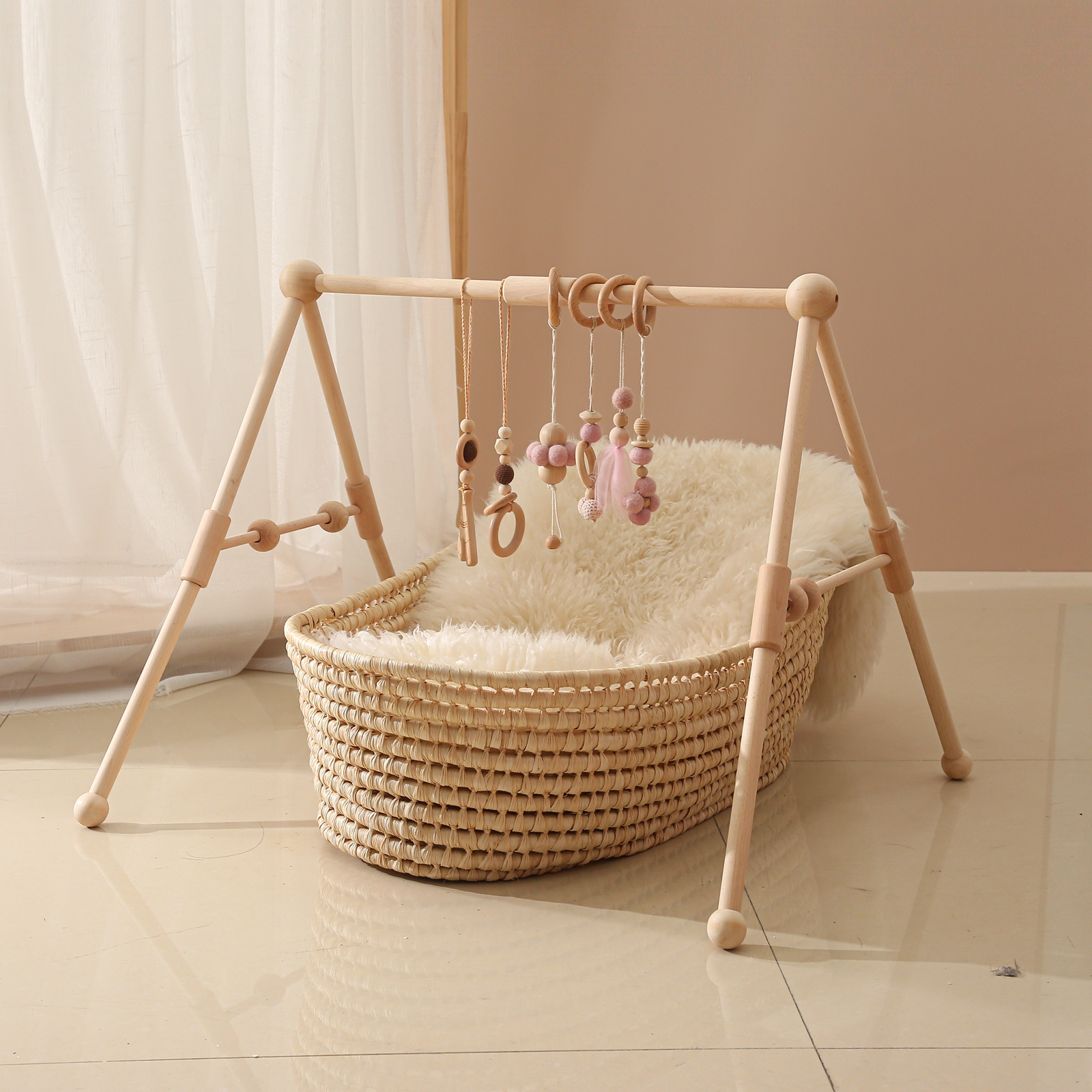 Baby Wooden Toys Play Gym Ordi - Baby Nursery Products บทวิจารณ์และราคา
